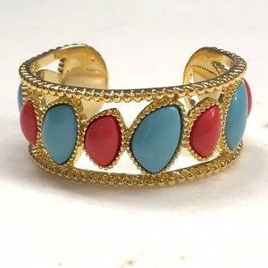Lilly Pulitzer | Coral, Blue, and Gold Bangle